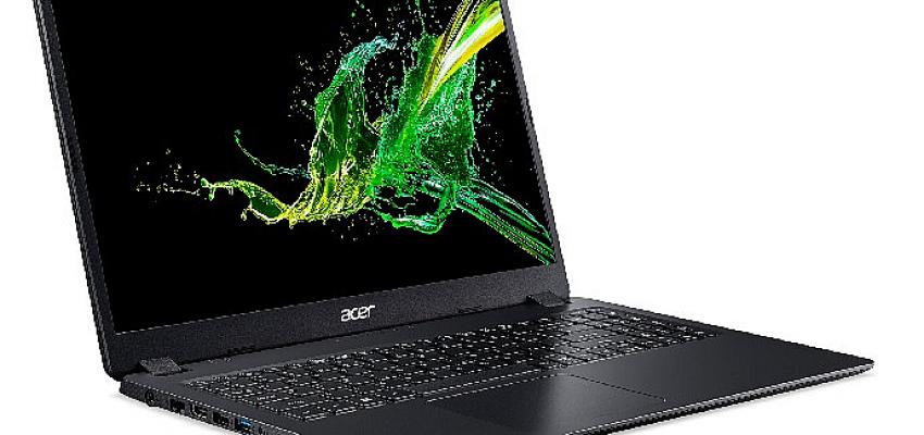 Acer Aspire 3, güçlü ekran ve bağlantı özellikleri ile işten eğlenceye günlük tüm ihtiyaçlarınızı karşılıyor
