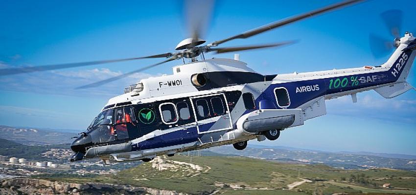100 sürdürülebilir havacılık yakıtı ile ilk Airbus helikopter uçuşu