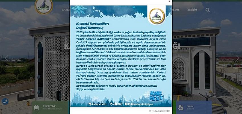 Kartepe Belediyesi’nden KARFEST 2022 açıklaması