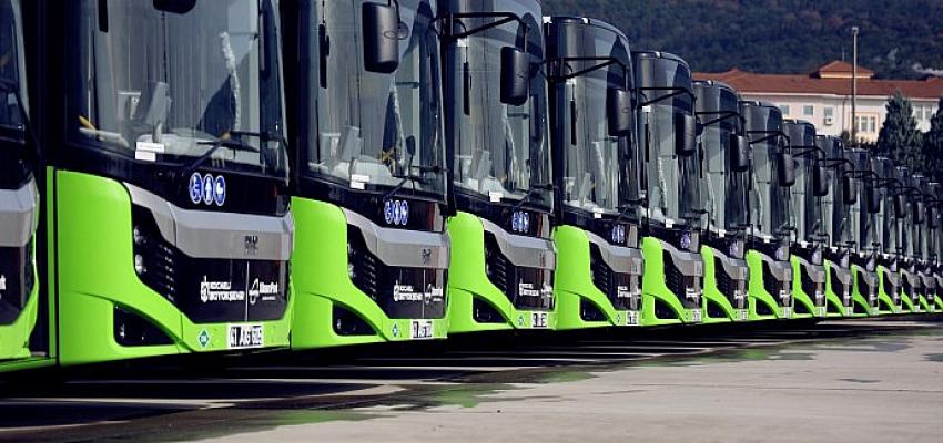 Büyükşehir’in 22 yeni otobüsü seferlere başladı