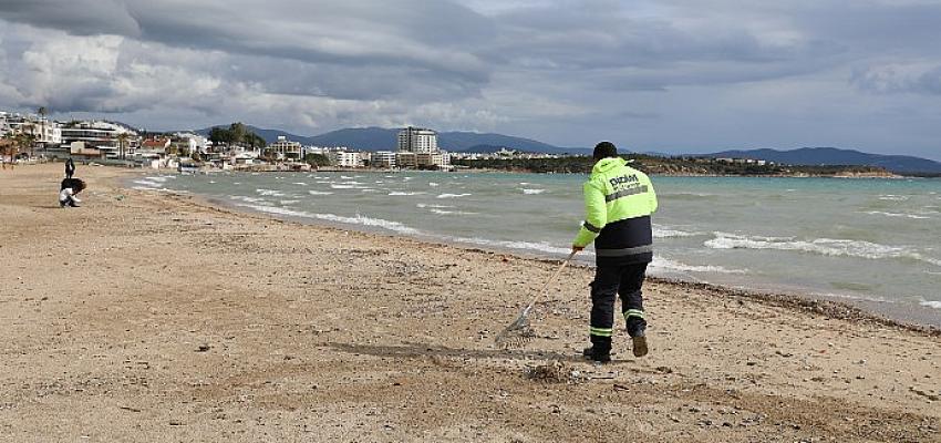 Didim’de belediye ve vatandaşların iş birliğiyle sahiller pırıl pırıl