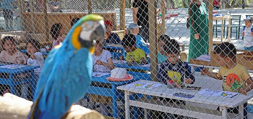 Antalya Hayvanat Bahçesi’nde minik öğrenciler için renkli etkinlik
