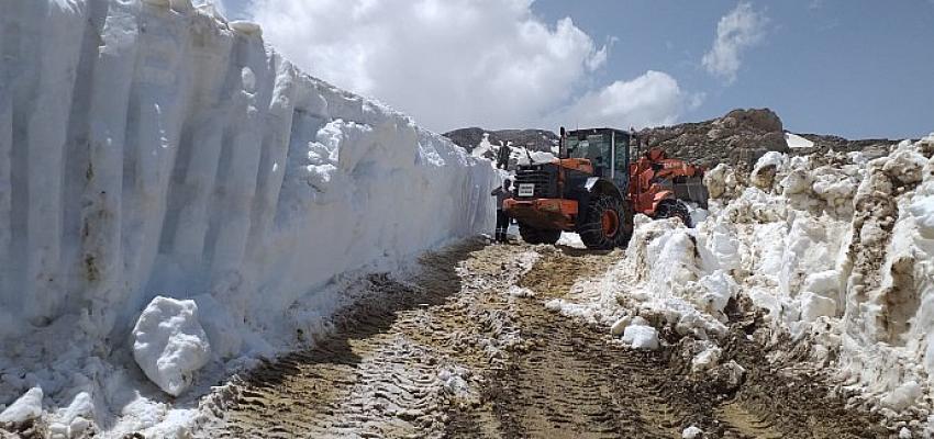 Antalya’da kardan kapanan yollar açılıyor