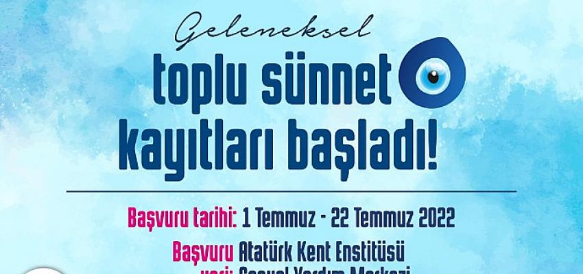 Çorlu Belediyesi toplu sünnet şöleni için kayıt başvuruları devam ediyor. Kayıtlar 22 Temmuz 2022 Cuma günü sona erecek.