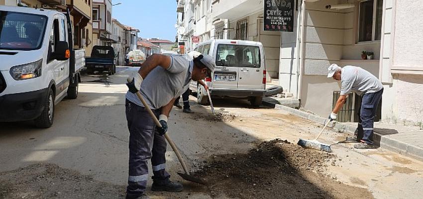 Mudanya’da Sel Sonrası Onarım ve Temizlik Çalışması Devam Ediyor