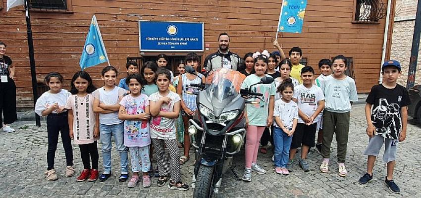 TEGV’li çocuklar için motosikletiyle 6 bin km yol katetti