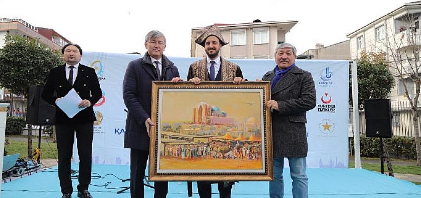 Bağcılar’da Türkiye – Kazakistan Kardeşlik Anıtı açıldı