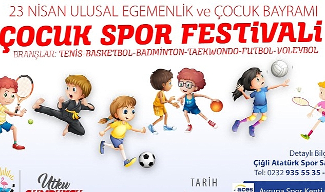 Çiğli “23 Nisan Çocuk Spor Festivaline" Hazır