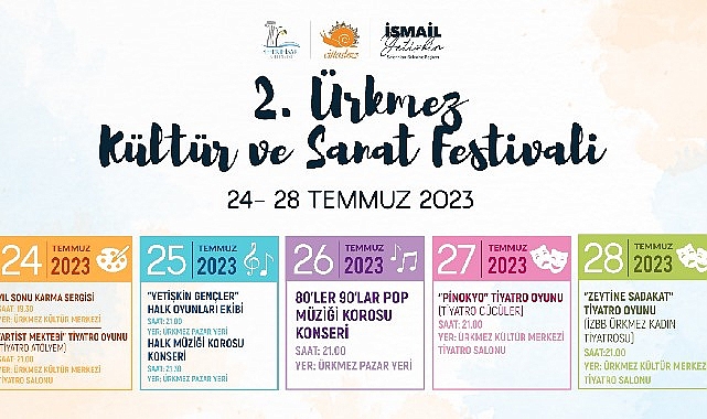 Ürkmez'de festival zamanı