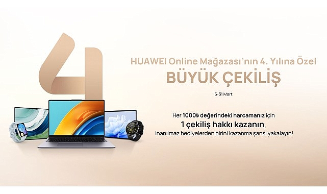 1 milyona yakın cihazı tüketicilerle buluşturan HUAWEI Online Mağaza 4.yaşını kutluyor