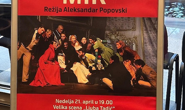 İstanbul Büyükşehir Belediyesi Şehir Tiyatroları, “Savaş ve Barış" adlı oyununu Belgrad seyircisiyle buluşturdu